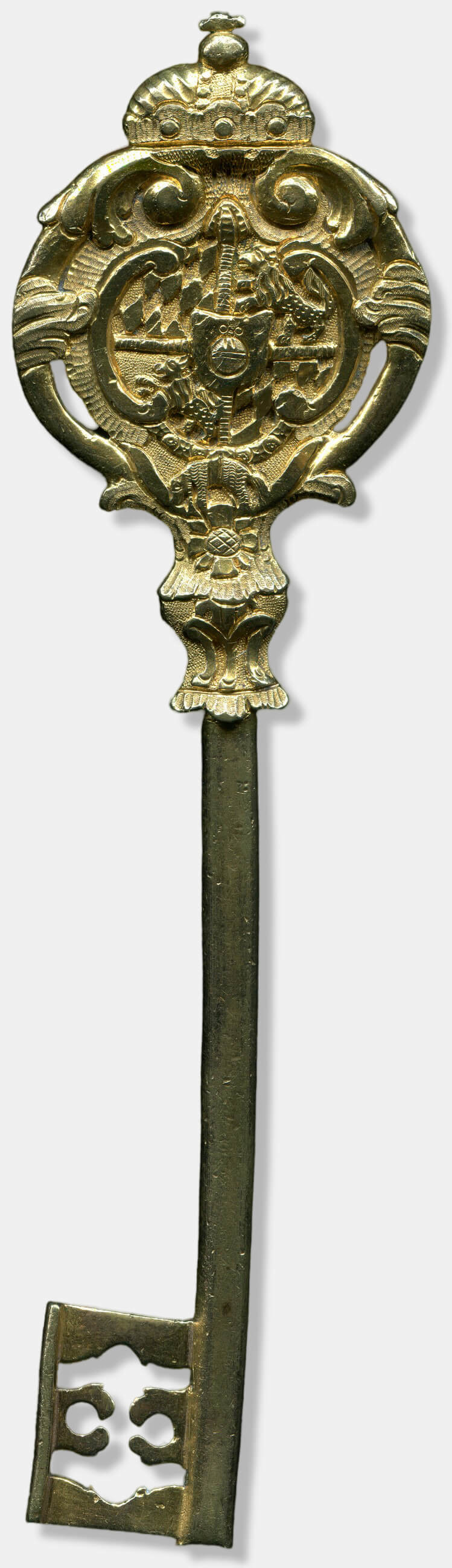 Ein Chur-Bayerischer Kammerherrenschlüssel aus der Regierungszeit Maximilian III. Joseph, ca. 1750.